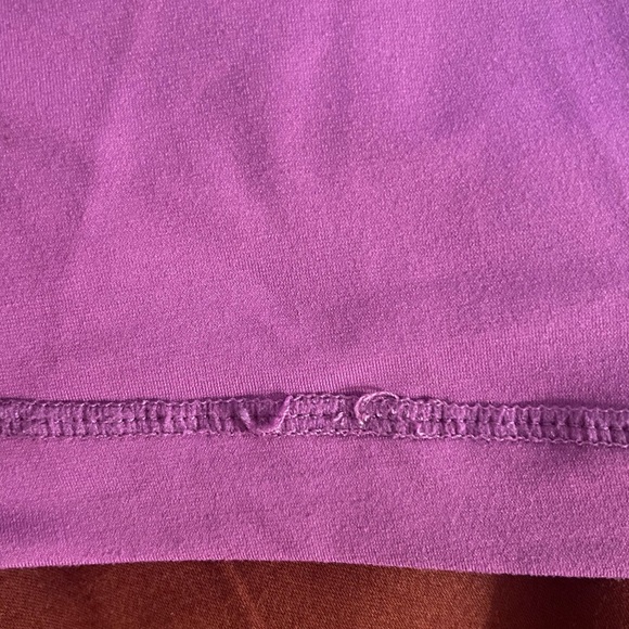 Lululemon Purple Black Push Ur Limits Tank Top Criss Cross Straps Size 10 - Picture 6 of 6